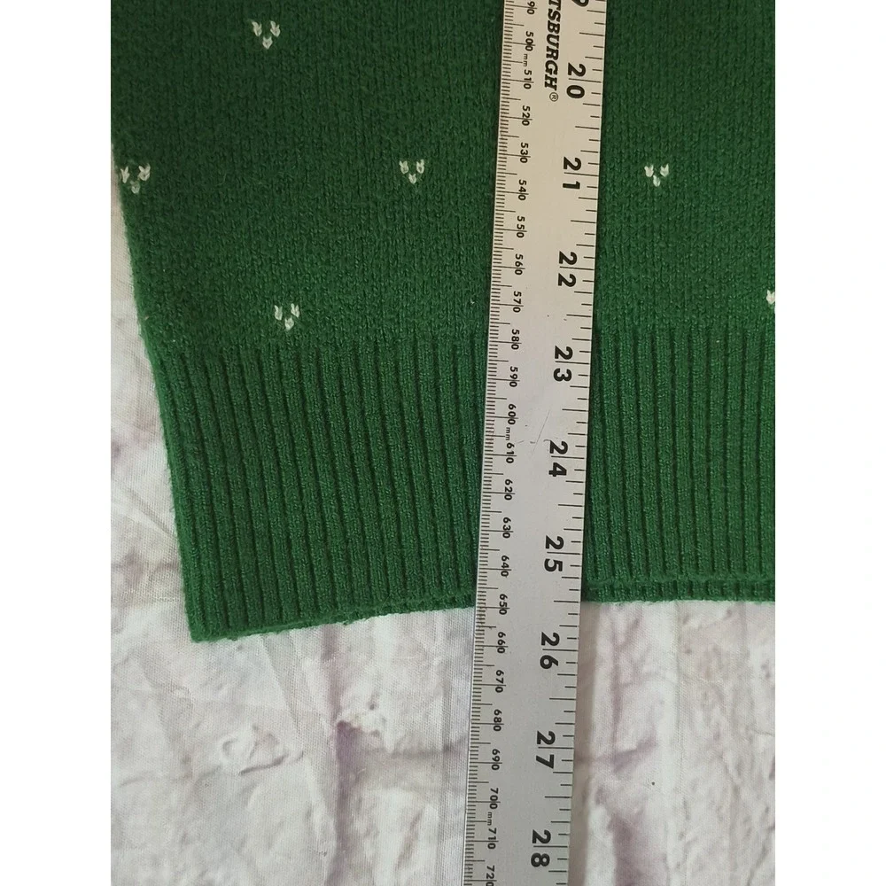 Tommy Hilfiger Lux Cotton Retro Vintage Style Cotton Christmas Sweater Size M